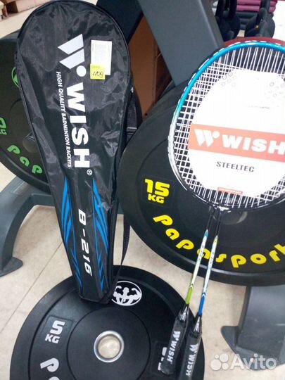 Набор для бадминтона Steeltec 216, 2 ракетки+2 вол