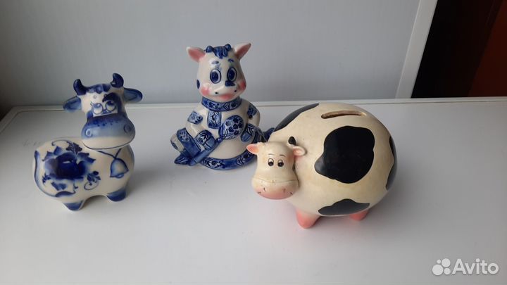 Статуэтки Гжель фарфор большая коллекция