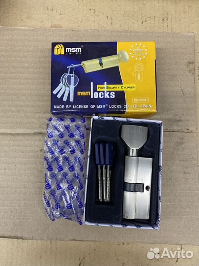 Замок личинка дверная MSM