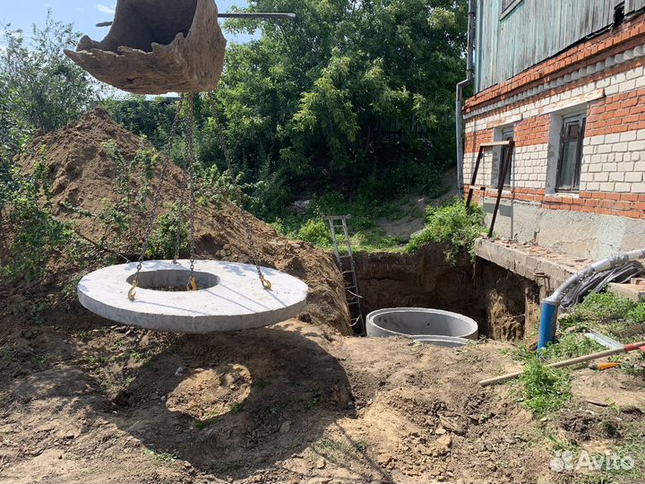 Установка жби колец