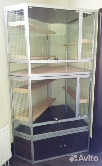 Клетки витрины для шиншилл, дегу, других грызунов