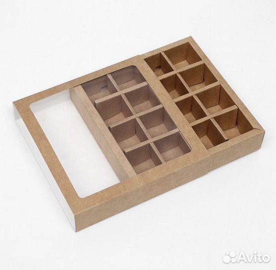 Упаковка для конфет, коробка крафт