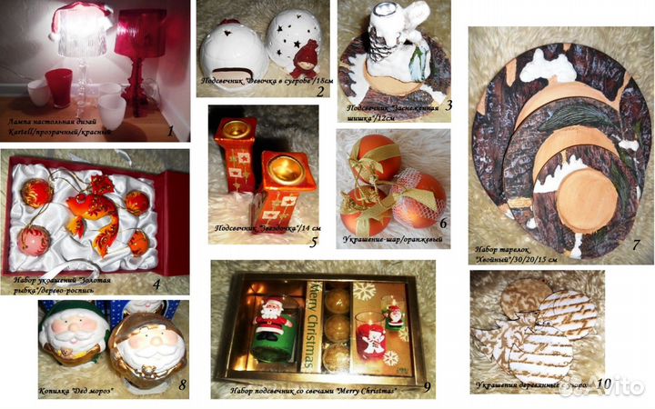 Украшение на елку. Декор интерьера. Подарки