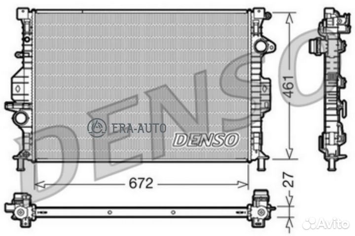 Denso DRM10069 Радиатор ford C-MAX (07) /focus C-M