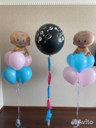 Воздушные шары для гендер пати
