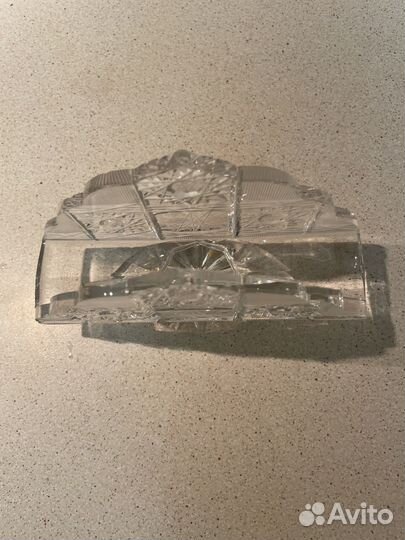 Хрустальная салфетница