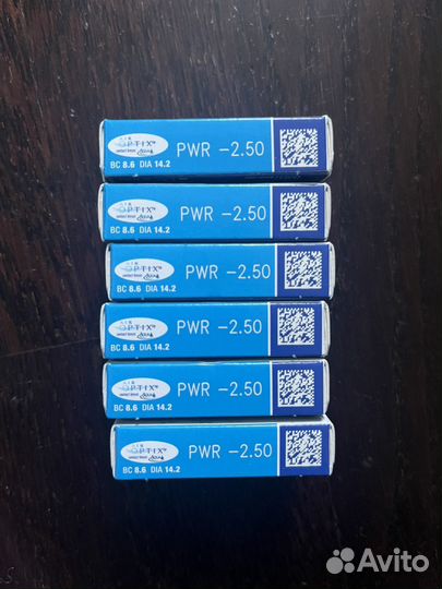 Контактные линзы air optix aqua -2.50