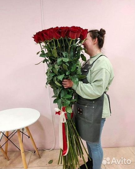 Высокие розы Букеты с доставкой