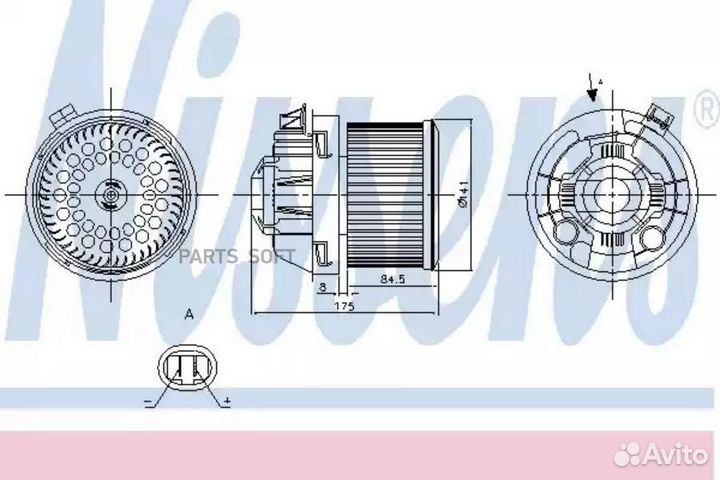 Вентилятор отопителя peugeot 207 (2006) 1.6 THP