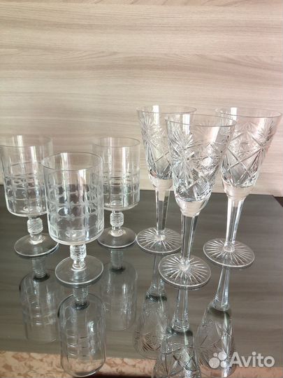 Бокалы наборы хрусталь СССР