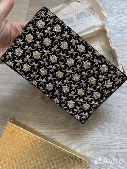 Роскошная винтажная сумка клатч из бархата Индия