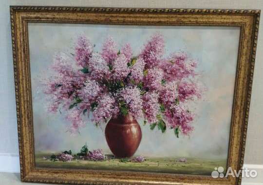 Картина холст масло Сирень