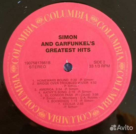 Виниловая пластинка Sony Simon & Garfunkel Greates