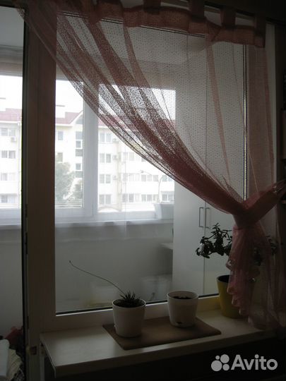 Штора-тюль сетка на петлях