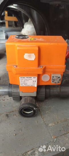 Кран шаровый с электроприводом пвх