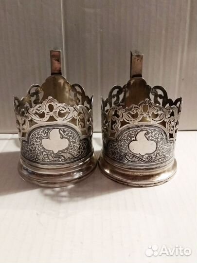 Серебряные подстаканники. СССР