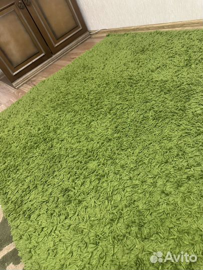 Палас ковер трава Икеа икея серый и зеленый