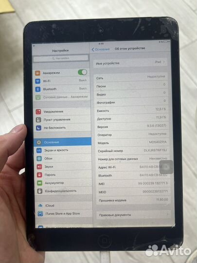 iPad mini 16gb sim