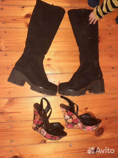 Сапоги женские з6 размер,отдам за 1200