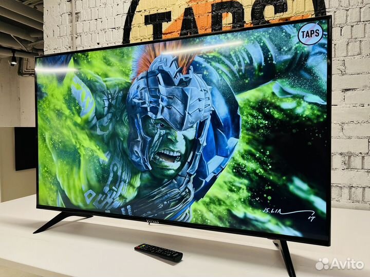 Большой безрамочный Витязь 127см 4K SMART TV UHD