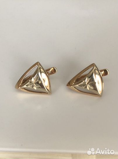 Золотые серьги 585 пробы