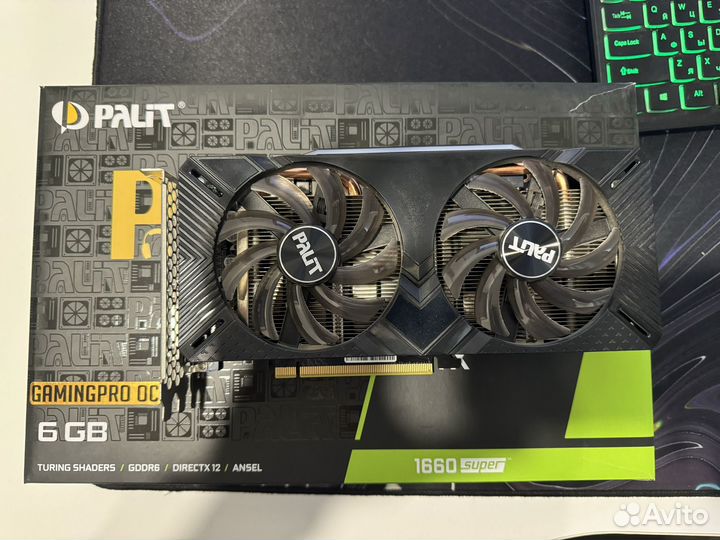 Видеокарта gtx 1660 super 6gb palit