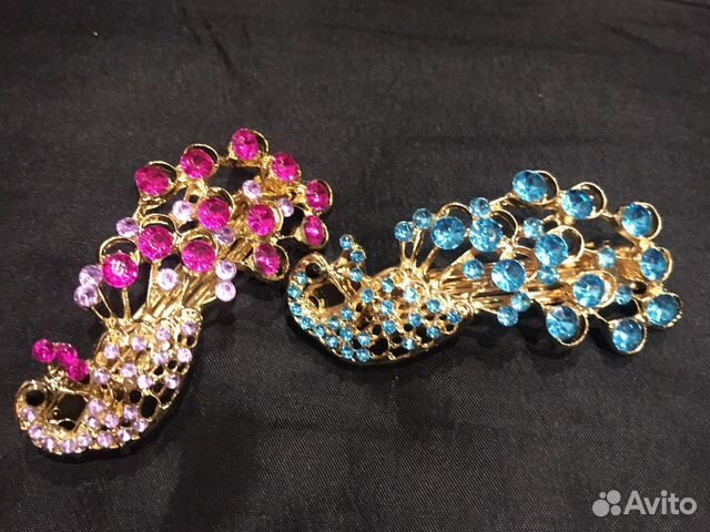 Заколки (зажимы) для волос со стразами