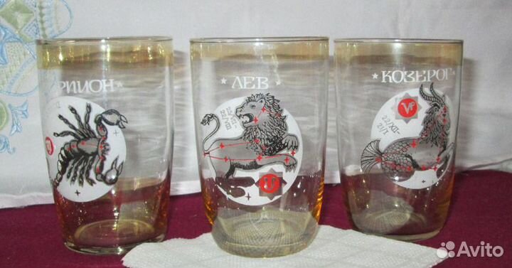 Чашки разные, заварочный чайник, стаканы СССР