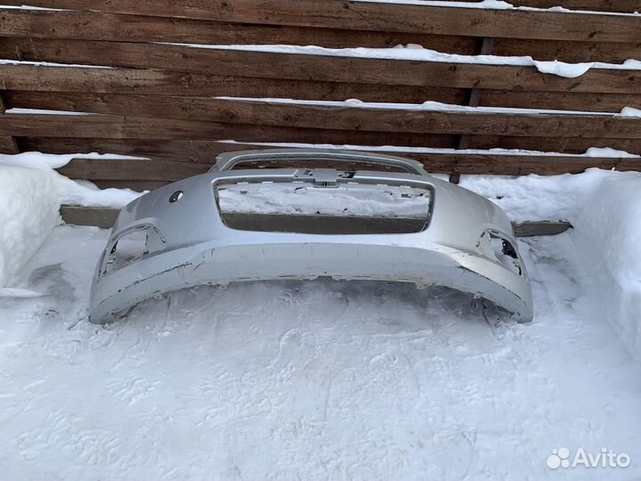 Бампер передний chevrolet aveo T300 (серебро)