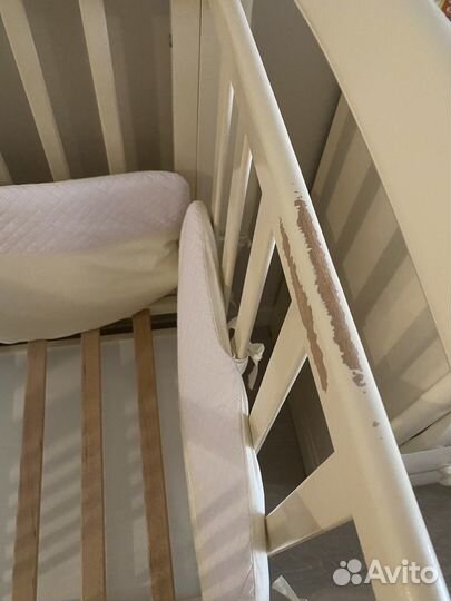 Детская кроватка с маятником Лель (с дефектами)