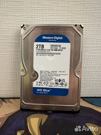 Жесткий диск HDD WD blue 2tb