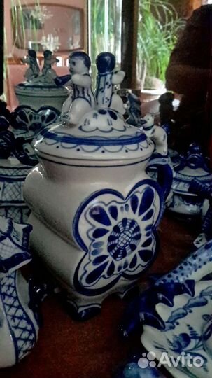 Набор посуды гжель СССР