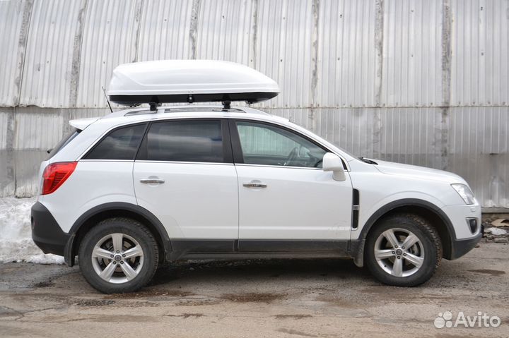 Бокс на крышу белый глянец Турино люкс 175 см