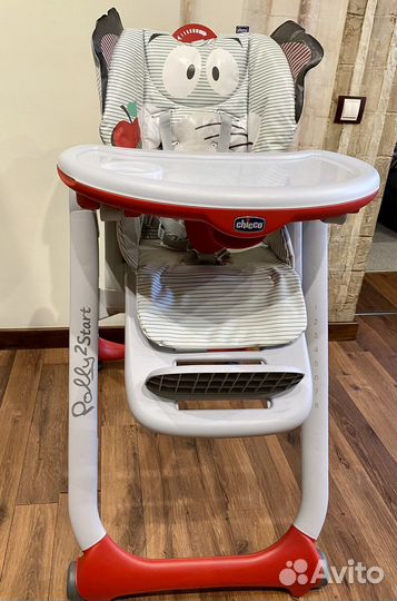 Стульчик для кормления chicco polly 2 start