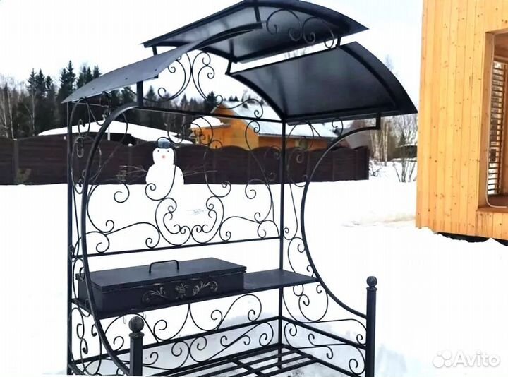 Мангал С печкой под казан