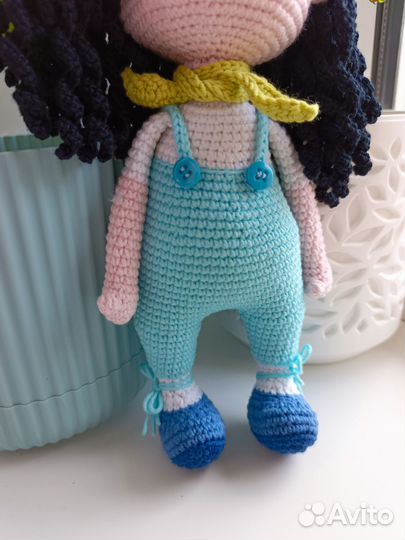 Кукла вязаная ручной работы, игрушки вязаные