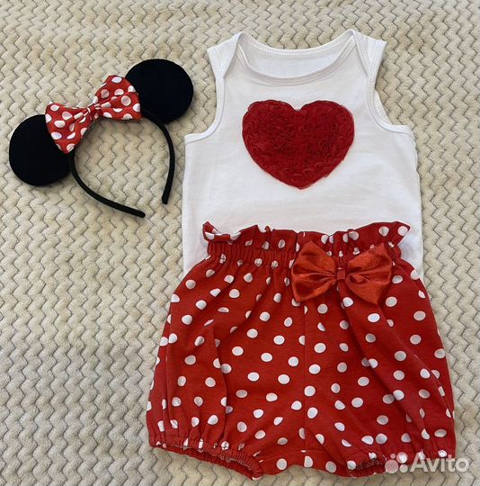 Костюм мики маус на девочку р.74-80