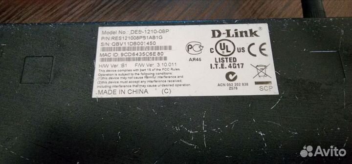 Switch dlink des-1210-08p