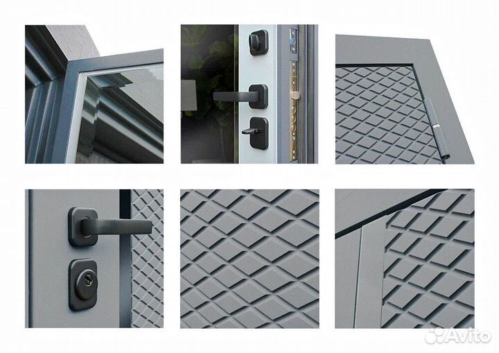 Стальная Дверь с зеркалом Манчестер