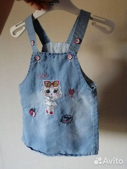 Джинсовый сарафан для девочки