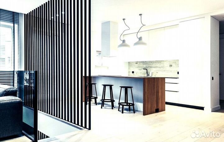 Раздвижные реечные перегородки