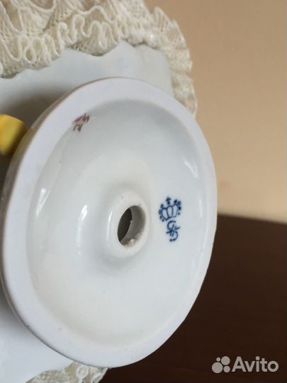 Дама. Кружевной фарфор. Sitzendorf