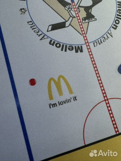 Коврик для мыши NHL Pittsburgh Penguins желтый