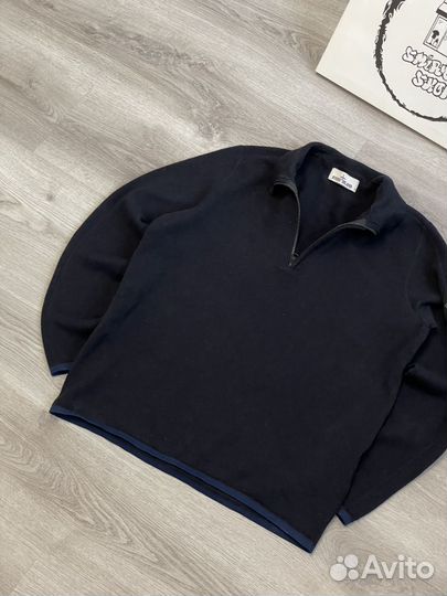 Stone Island 1/4 Zip свитер шерстяной