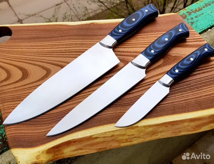 Кухонные ножи, G10 с подставкой