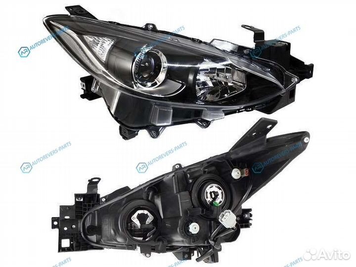 216-1169R-ldem2 Фара mazda 3axela 13- RH под элект