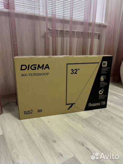Новый телевизор Digma SMART TV 32 диагональ