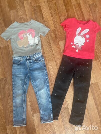 Вещи пакетом на девочку 104 110