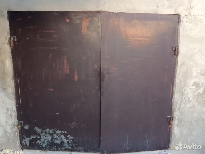 Ворота гаражные металлические бу