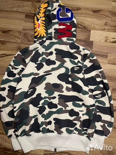 Зип худи Bape shark